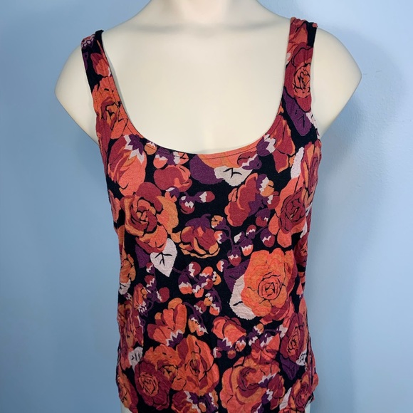 Free People Floral Tank Top - Red and Black - Picture 4 of 10
